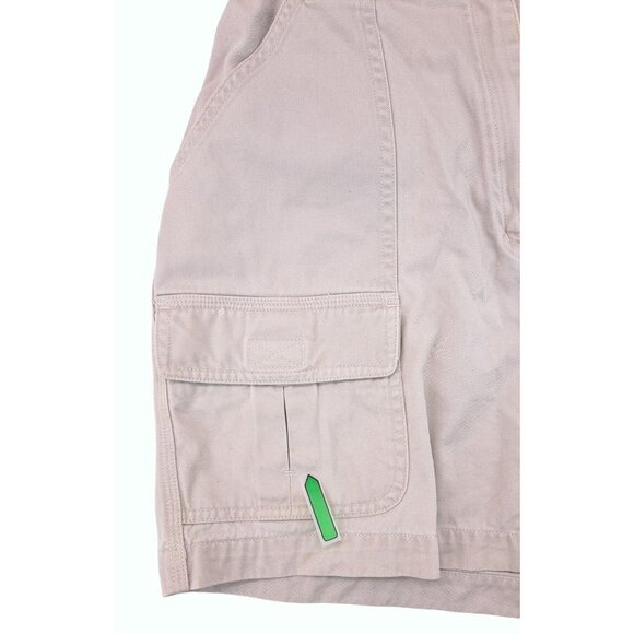 Vintage Marsh Landing Petite Khaki Cargo Shorts Women Size 6P Tan 6 Pockets - Picture 7 of 8